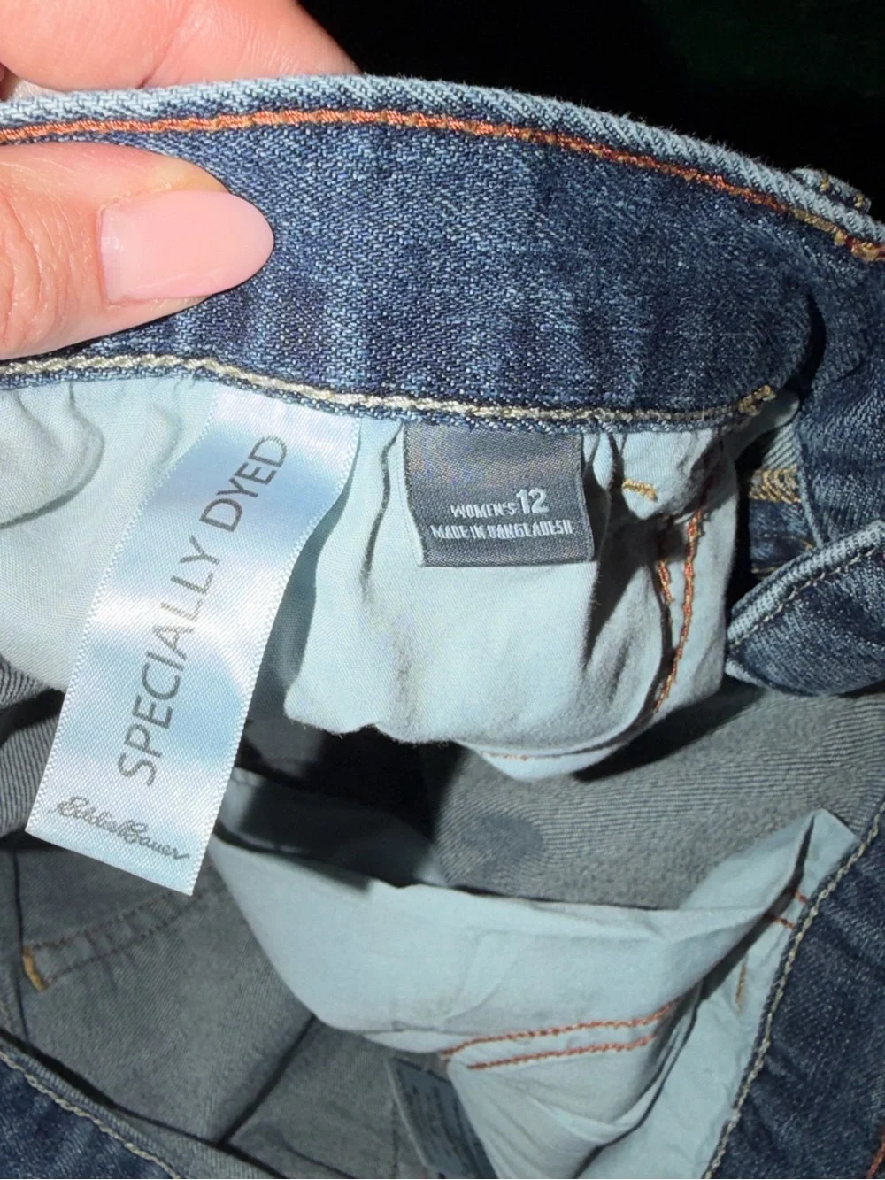Eddie Bauer Straight Leg Jeans - Light Blue Wash - Picture 4 of 7
